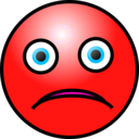 download Emoticons Sad Face clipart image with 315 hue color