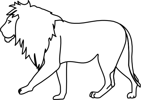 Lion Line Art