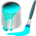 download Color Bucket Red clipart image with 180 hue color
