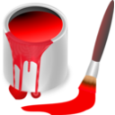 download Color Bucket Red clipart image with 0 hue color
