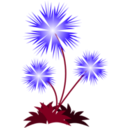 download Flower clipart image with 225 hue color