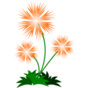 download Flower clipart image with 0 hue color