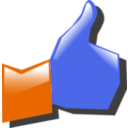 download Thumbs Up clipart image with 180 hue color