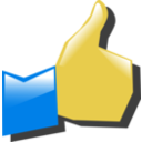 download Thumbs Up clipart image with 0 hue color