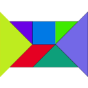 download Tangram clipart image with 45 hue color