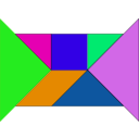 download Tangram clipart image with 90 hue color
