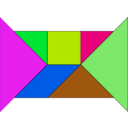 download Tangram clipart image with 270 hue color