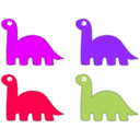 download Dino Icons clipart image with 270 hue color