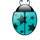 download Lady Bird clipart image with 180 hue color