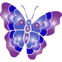 download Butterfly Icon clipart image with 45 hue color