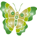 download Butterfly Icon clipart image with 225 hue color