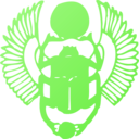 download Golden Scarab clipart image with 45 hue color
