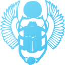 download Golden Scarab clipart image with 135 hue color