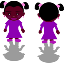 download Black Girl clipart image with 315 hue color