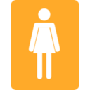 download Women Bathroom clipart image with 180 hue color