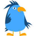 download Blue Bird clipart image with 0 hue color