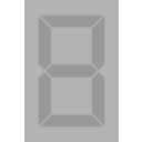 Seven Segment Display Gray Off