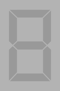 Seven Segment Display Gray Off