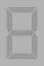 Seven Segment Display Gray Off