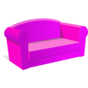 download Sofa clipart image with 270 hue color