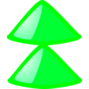 download 2uparrow clipart image with 90 hue color