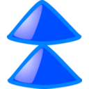 download 2uparrow clipart image with 180 hue color