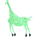 download Rock Art Acacus Giraffe Colored clipart image with 90 hue color