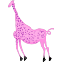 download Rock Art Acacus Giraffe Colored clipart image with 270 hue color