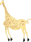 Rock Art Acacus Giraffe Colored