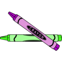 download Crayons clipart image with 90 hue color