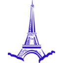 download Eiffel Tower Paris clipart image with 45 hue color