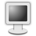 download Computer Screen Icon Grayscale clipart image with 135 hue color