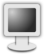 Computer Screen Icon Grayscale