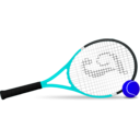 download Tennis clipart image with 180 hue color