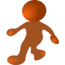 download Walking clipart image with 180 hue color