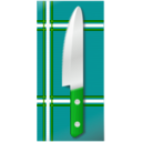 download Knife Over Table clipart image with 90 hue color