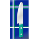 download Knife Over Table clipart image with 135 hue color