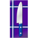 download Knife Over Table clipart image with 180 hue color