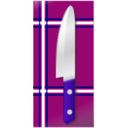 download Knife Over Table clipart image with 225 hue color