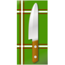 download Knife Over Table clipart image with 0 hue color