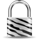 download Padlock Zebra clipart image with 45 hue color