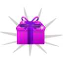 download Gift clipart image with 270 hue color