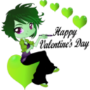 download Happy Valentine Day Smiley Emoticon clipart image with 90 hue color