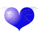 download Red Heart clipart image with 270 hue color