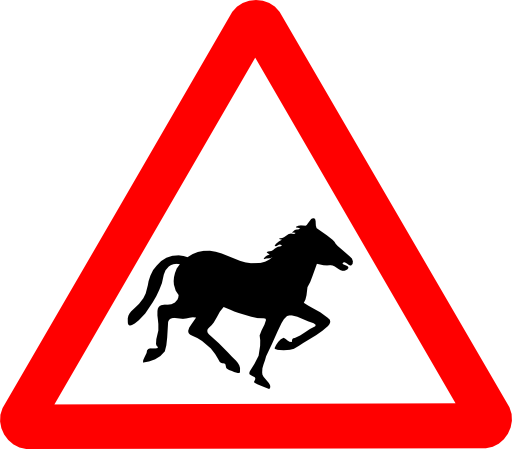 Roadsign Horse