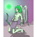 download Angel clipart image with 90 hue color