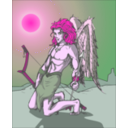 download Angel clipart image with 270 hue color