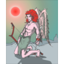 download Angel clipart image with 315 hue color