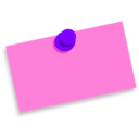 download Thumbtack Note Blank clipart image with 270 hue color