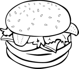 Fast Food Lunch Dinner Hamburger